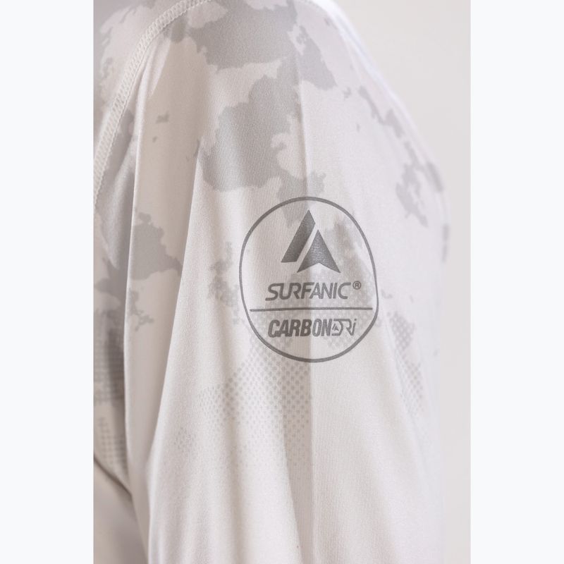 Thermo-Longsleeve Herren Surfanic Bodyfit CarbonDri Limited Edition Zip Neck optic white 7