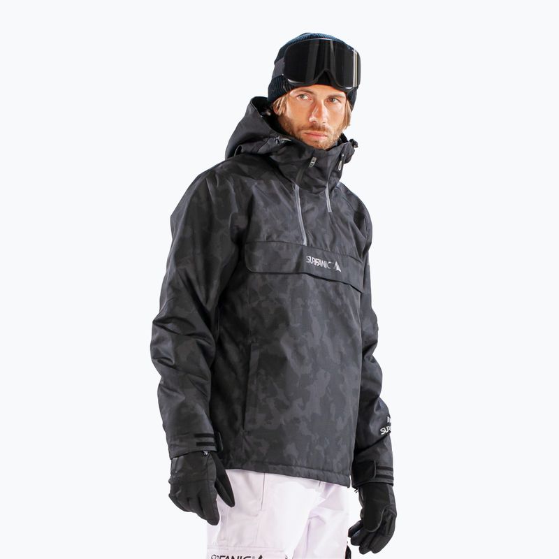 Herren-Skijacke Surfanic Whiteroom Map black 4