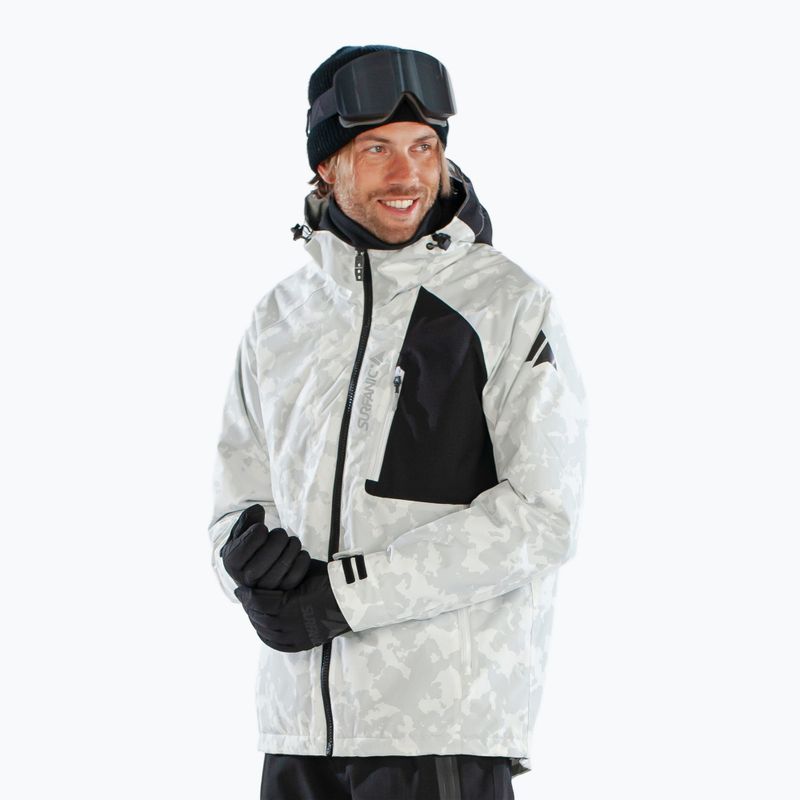 Herren-Skijacke Surfanic Orion Map white 5