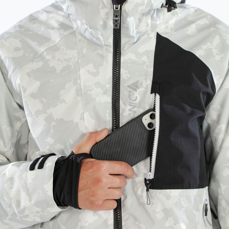 Herren-Skijacke Surfanic Orion Map white 11