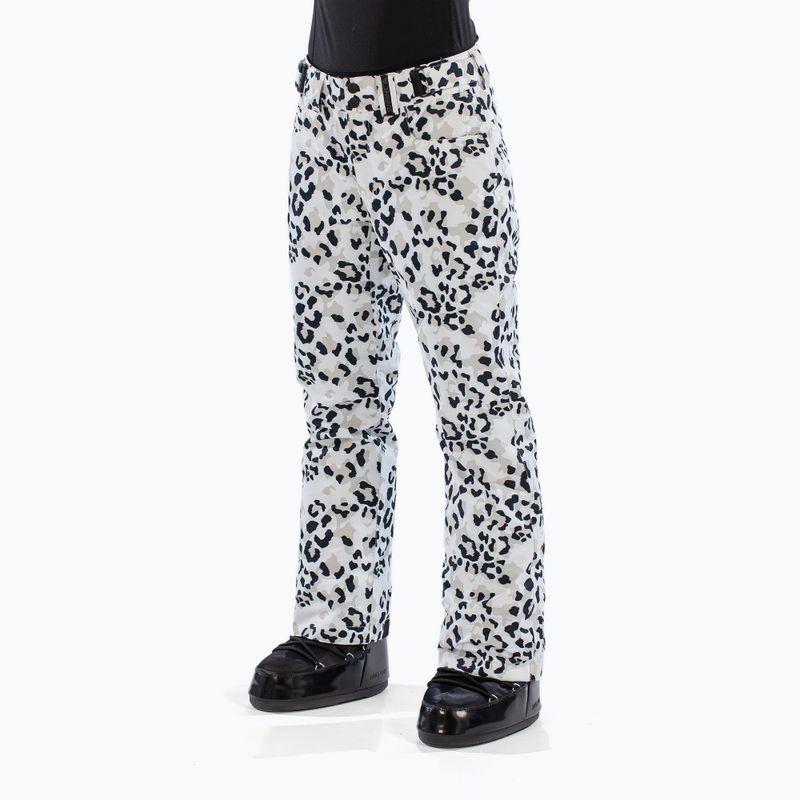 Damen Skihose Surfanic Glow Animal Camo white 3