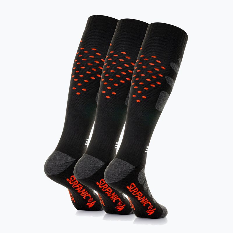 Skisocken Surfanic Pro Tech Plus 3er-Pack orange 2