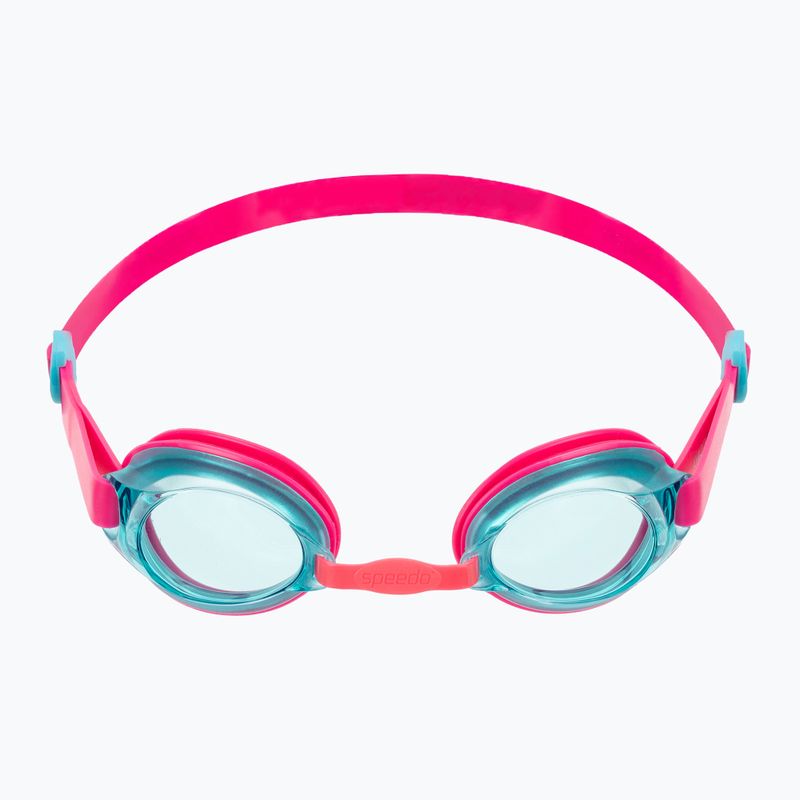 Speedo Jet V2 Kinder-Schwimm-Set Kopfhaube + Fluo orange/rosa sortierte Schwimmbrille 3