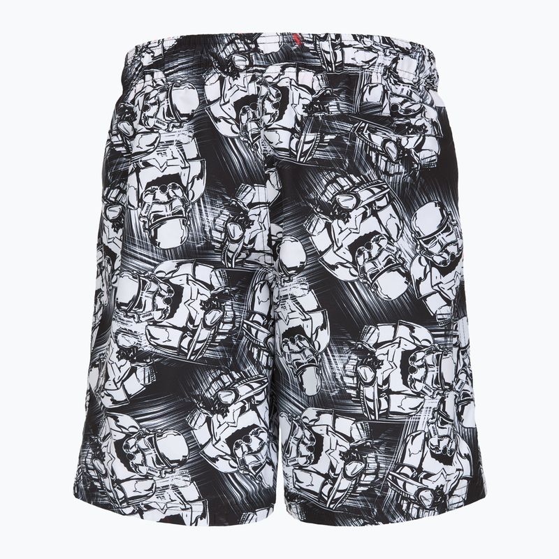 Speedo Print Leisure 17" schwarz/weiß Kinderschwimmshorts 2
