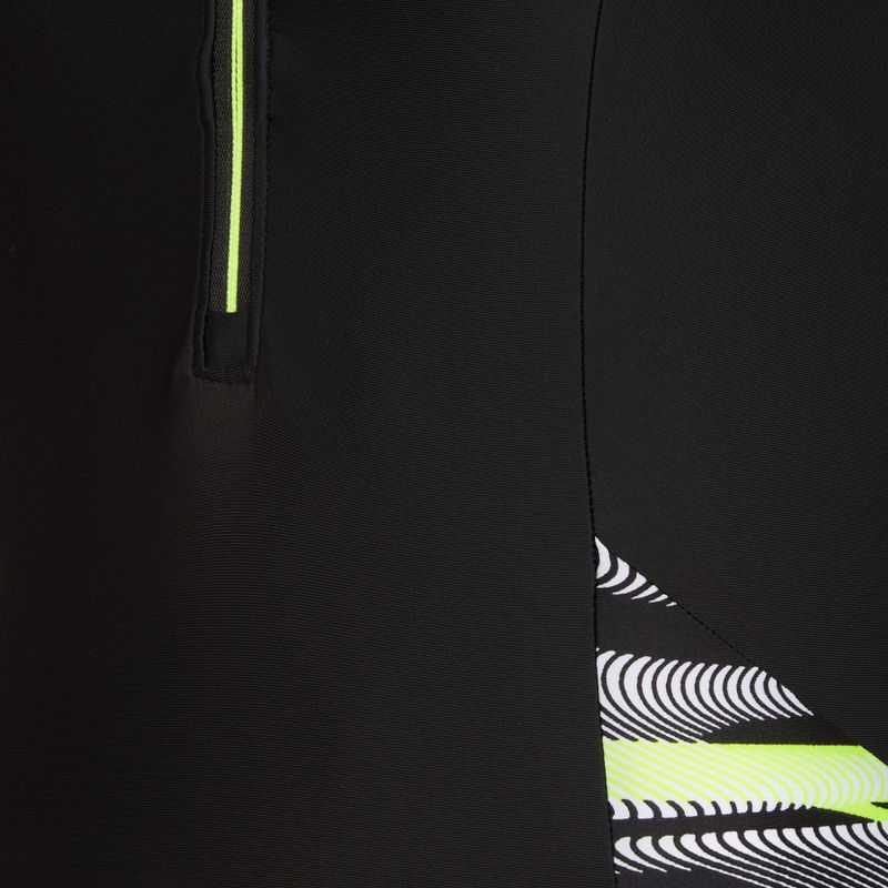 Speedo Reflect Wave schwarz/grüner einteiliger Badeanzug für Damen 3