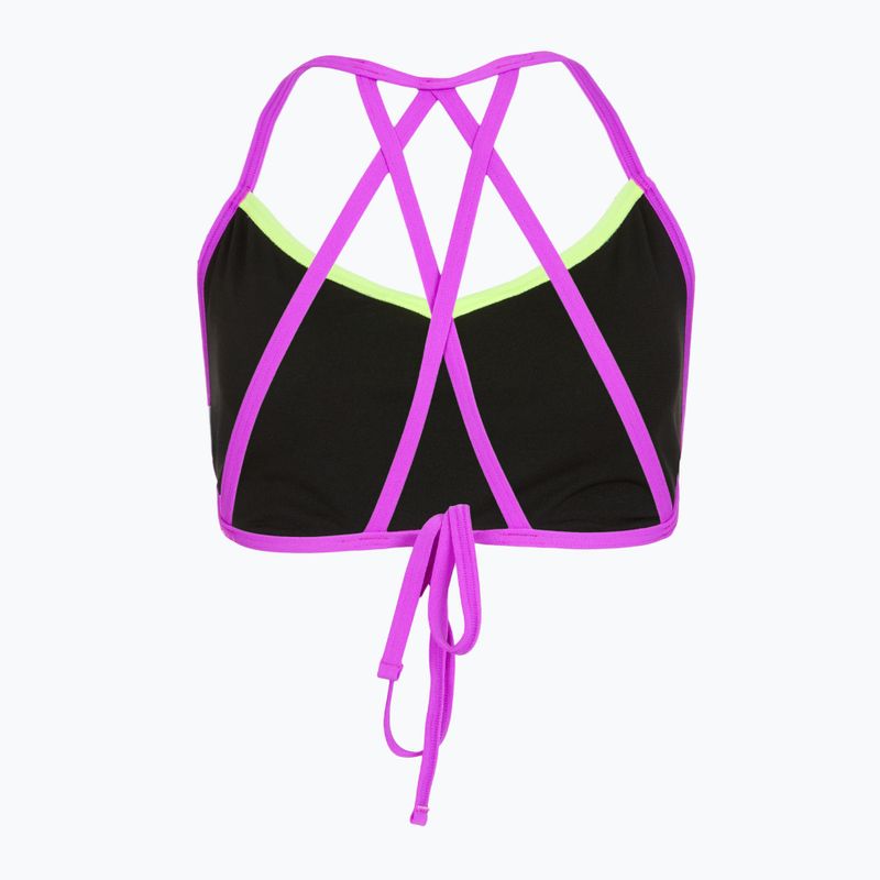 Speedo Neon Freestyler Badeanzug Top grün/rosa 2