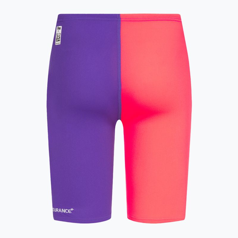 Speedo Endurance+ Hohe Taille Kinder schwimmen Jammer lila/rot 2