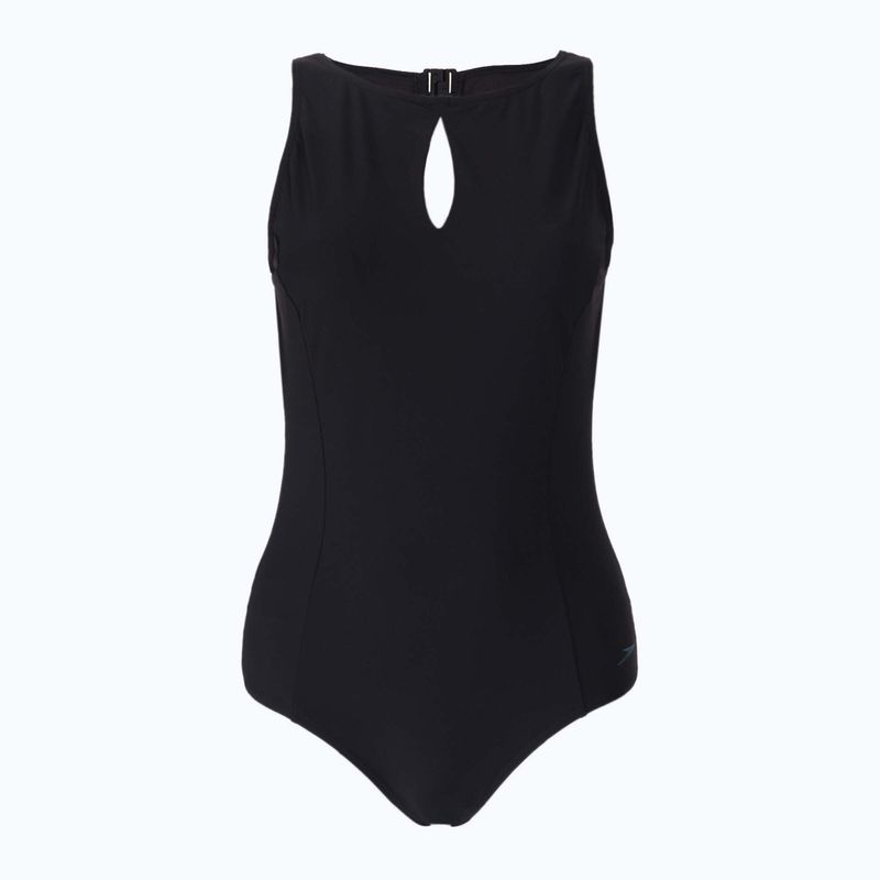 Einteiliger Badeanzug Damen Speedo Vivashine 1P schwarz 8-11821
