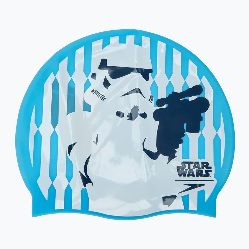 Schwimmkappe Speedo Slogan Print Star Wars Stormtrooper blue /white / grey