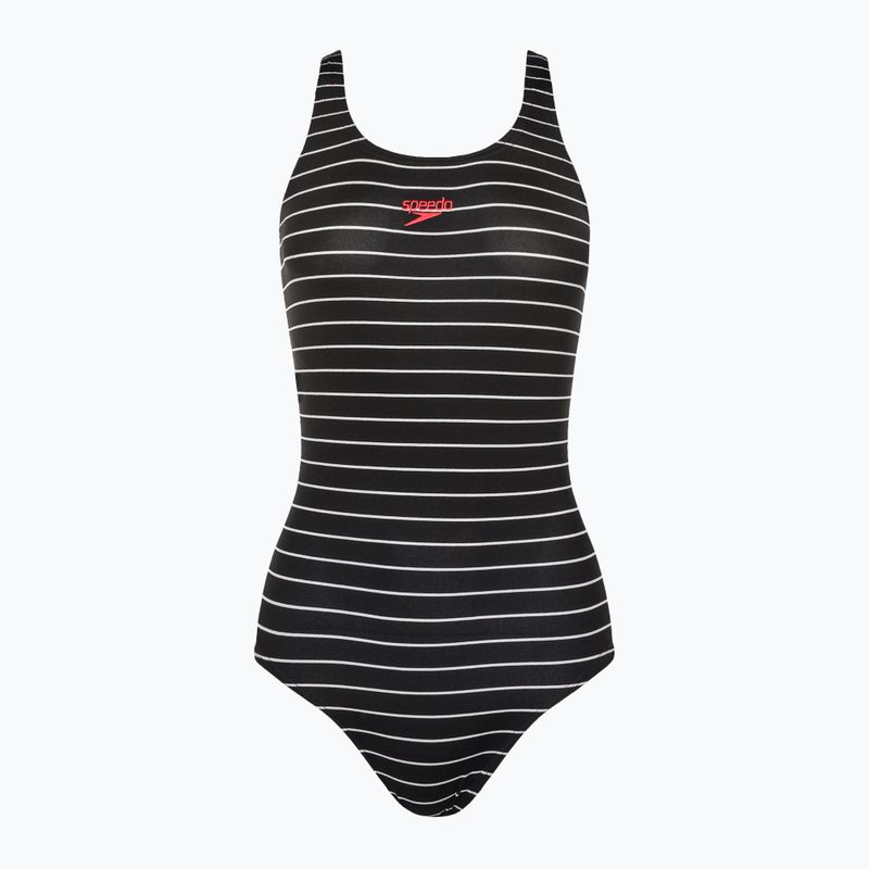 Speedo Essential Endurance+ Medalist Damen Badeanzug einteilig schwarz 12515C891