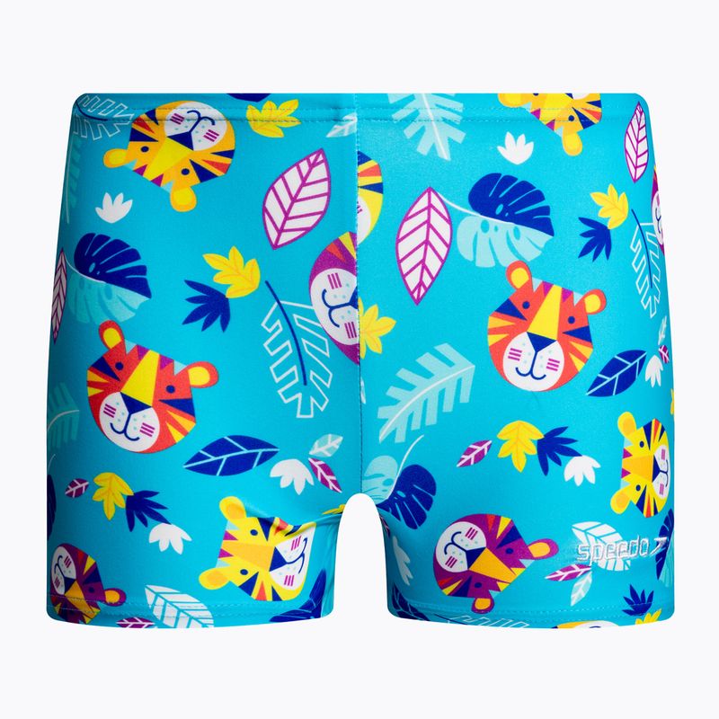 Speedo Allover Digital Aquashort Kinder-Badehose blau 68-05394D847