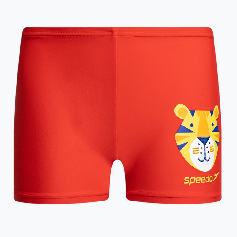 Badehose boxer Kinder Speedo Applique ASHT IM rot 8-1173D846