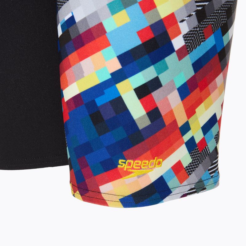 Speedo Allover Digital Kinder Schwimmen Jammer schwarz / weiß 3