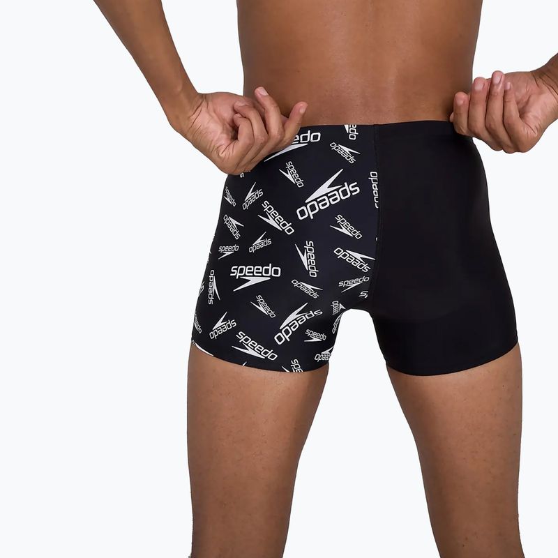 Herren Speedo Allover V-Cut Aquqshort Schwimm-Boxershorts schwarz 68-09734F392 7