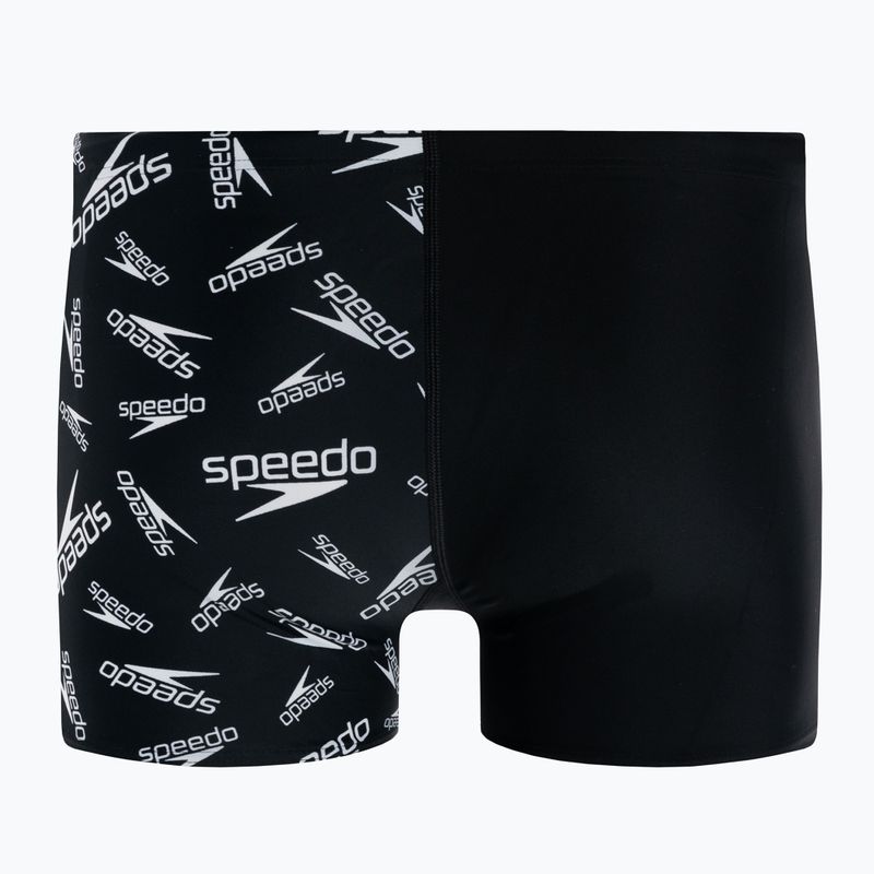 Herren Speedo Allover V-Cut Aquqshort Schwimm-Boxershorts schwarz 68-09734F392 2