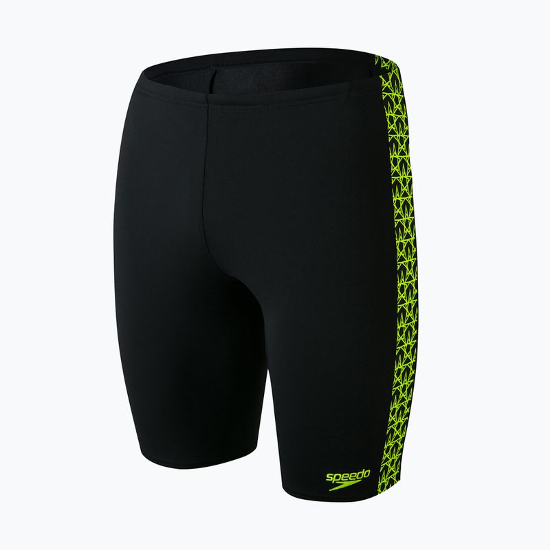 Herren Speedo Boomstar Splice Jammer Badebekleidung schwarz und gelb 68-12418A599