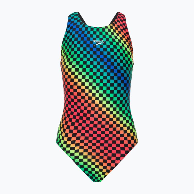Speedo Allover Leaderback Kinder-Badeanzug einteilig Farbe 68-12377F372