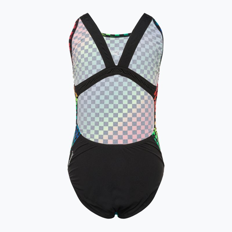Speedo Allover Leaderback Kinder-Badeanzug einteilig Farbe 68-12377F372 2