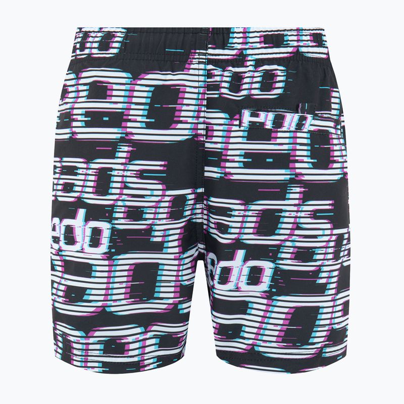 Badeshorts Kinder Speedo Printed 13" logo black / white / diva 2
