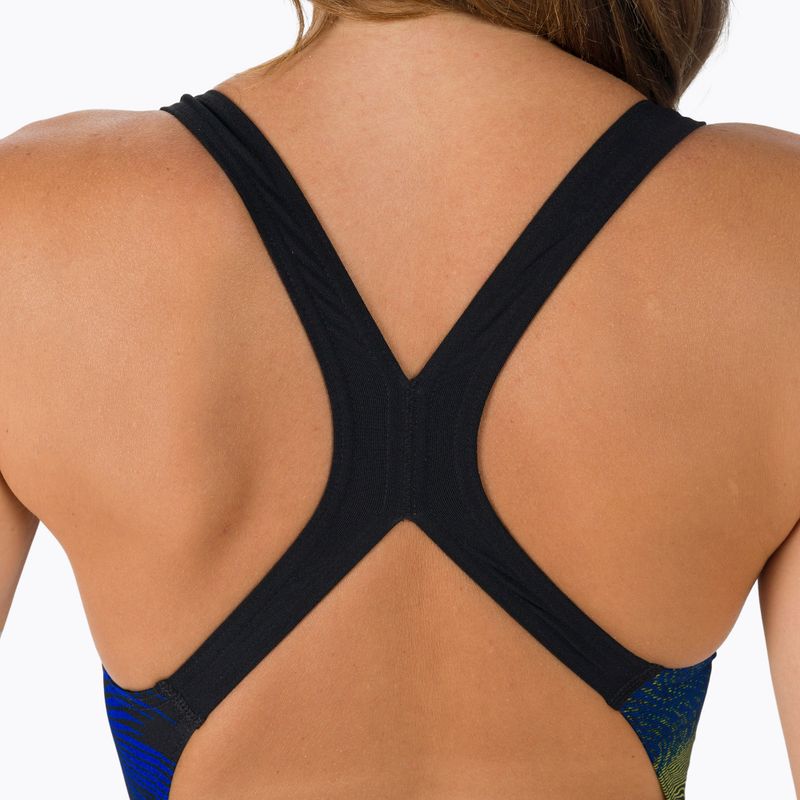Speedo Placement Powerback Damen Badeanzug einteilig schwarz-blau 06187F882
