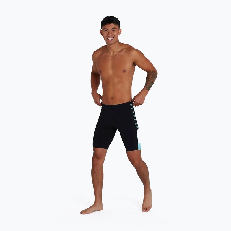 Herren Speedo Boom Logo Splice Schwimmen Jammer schwarz 12822F888 2