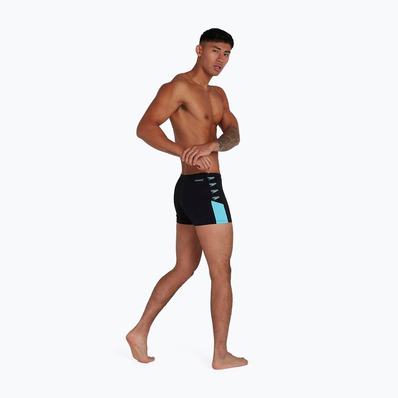 Herren Speedo Boom Logo Splice Schwimm-Boxershorts schwarz 12823F888 8