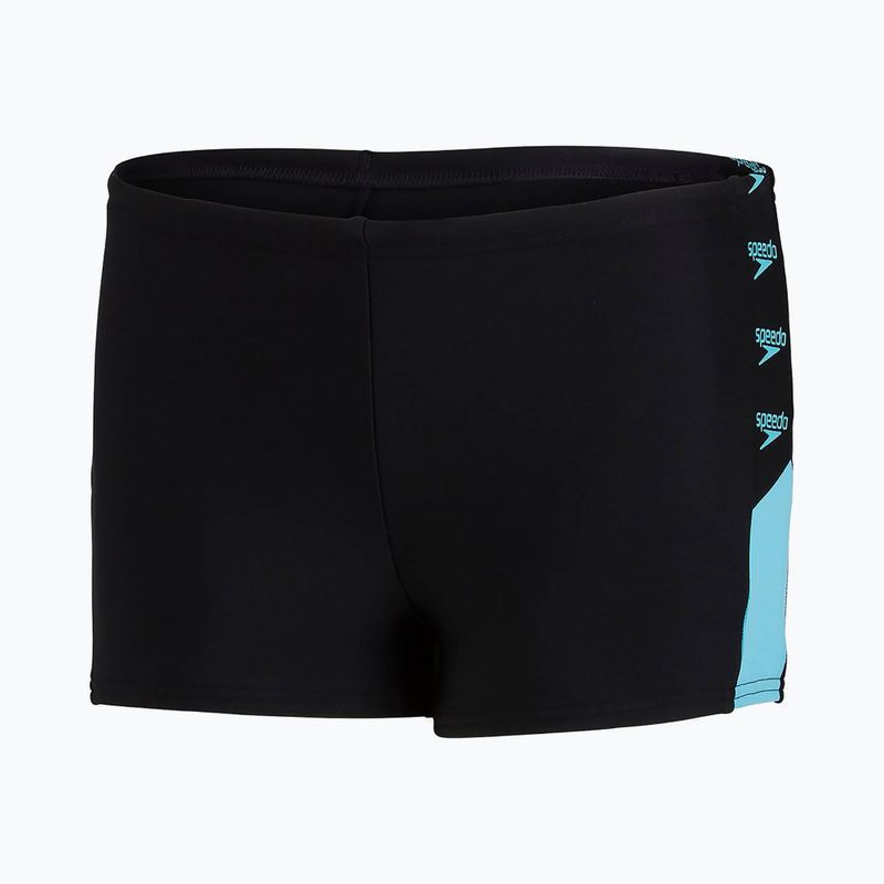 Herren Speedo Boom Logo Splice Schwimm-Boxershorts schwarz 12823F888 5