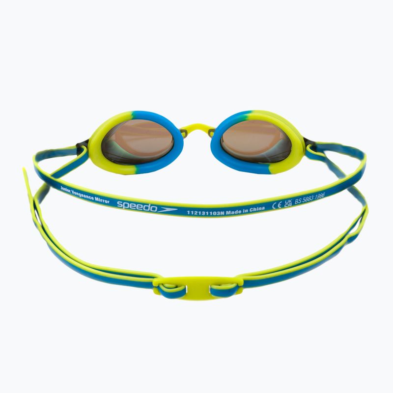 Schwimmbrille Kinder Speedo Vengeance Mirror Junior blau-gelb 68-11325 4