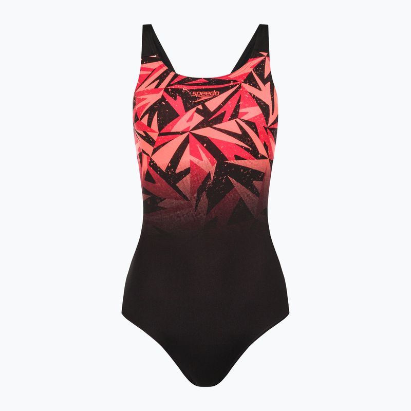 Speedo Hyperboom Placement Muscleback Damen Badeanzug einteilig schwarz 68-08694G715