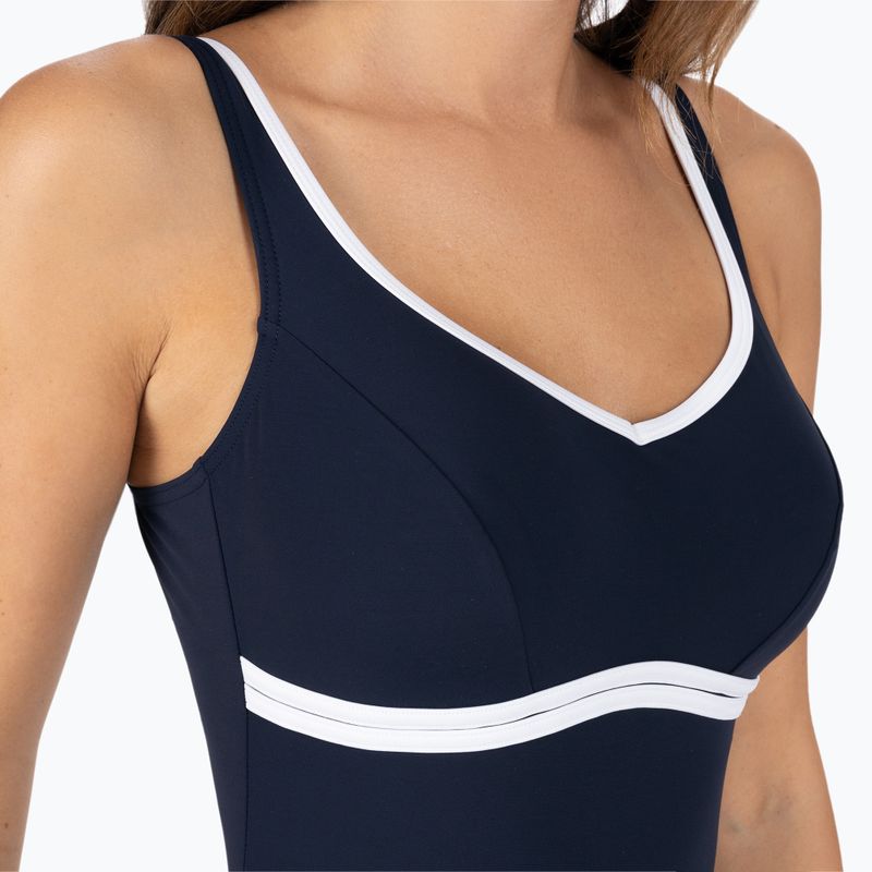 Speedo ContourLuxe Solid Shaping einteiliger Badeanzug für Damen navy blau 68-10417G709 4
