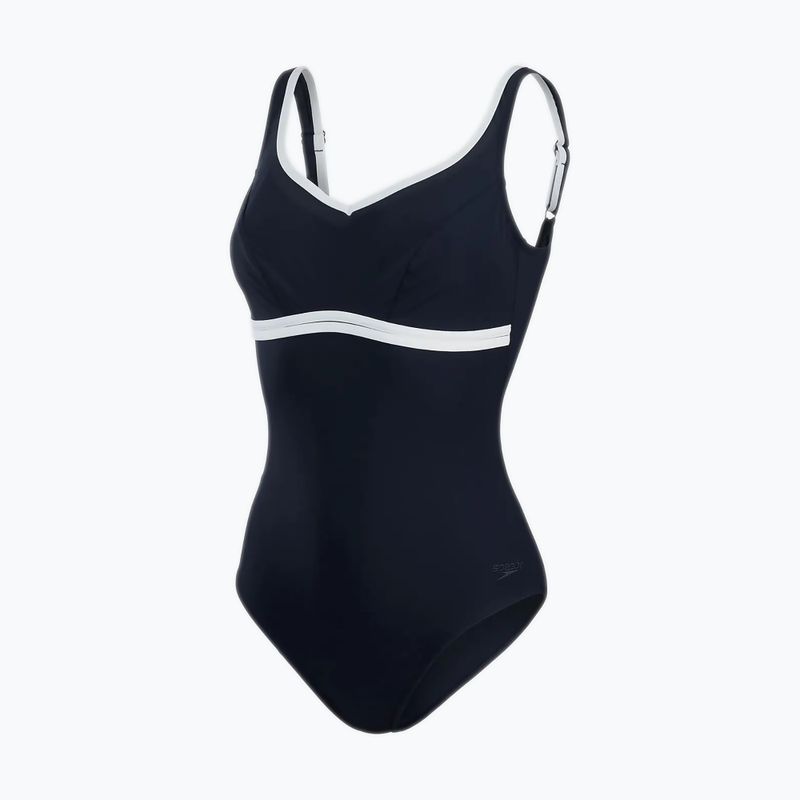 Speedo ContourLuxe Solid Shaping einteiliger Badeanzug für Damen navy blau 68-10417G709 7