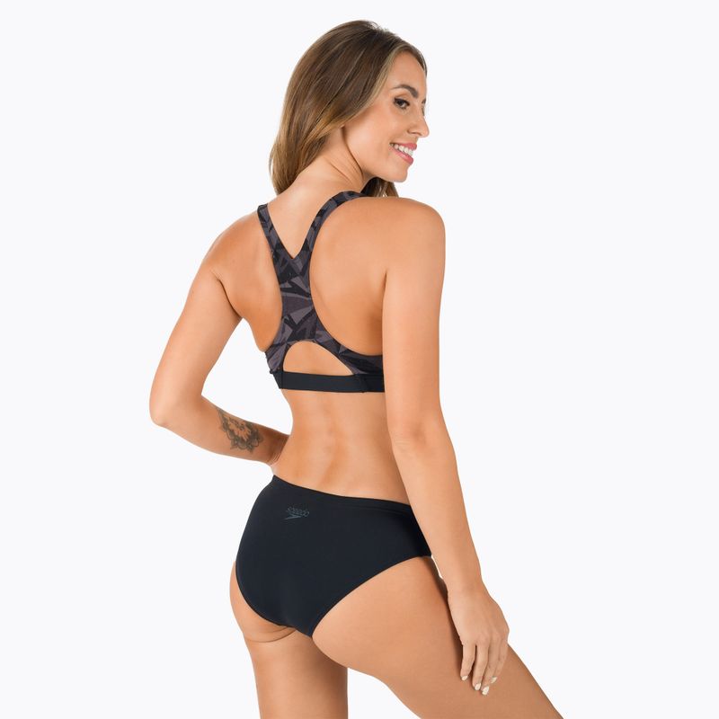 Speedo Hyperboom Bikini Damen Zweiteiliger Badeanzug schwarz 68-13469G718 3