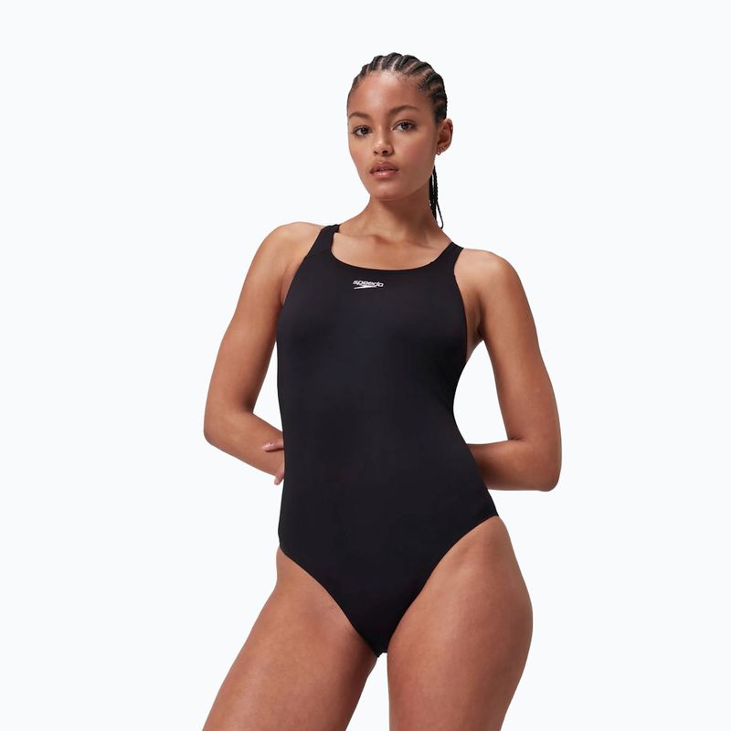 Speedo Endurance+ Kickback einteiliger Badeanzug schwarz 4