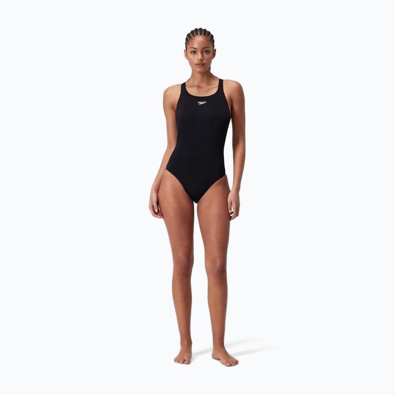 Speedo Endurance+ Kickback einteiliger Badeanzug schwarz 5