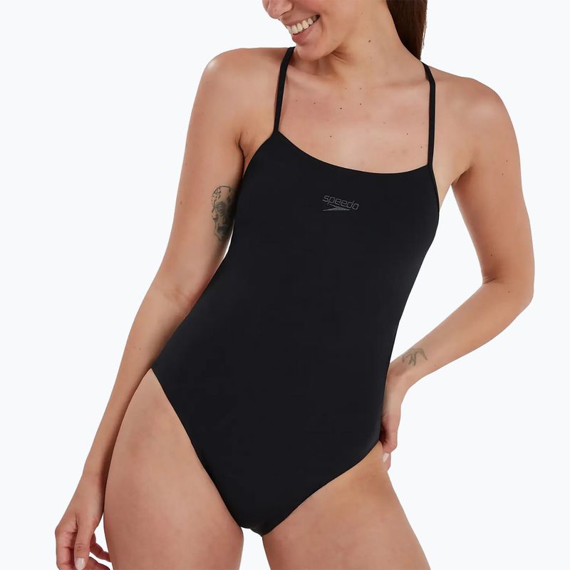 Speedo Damen-Badeanzug Endurance+ Thinstrap schwarz 7