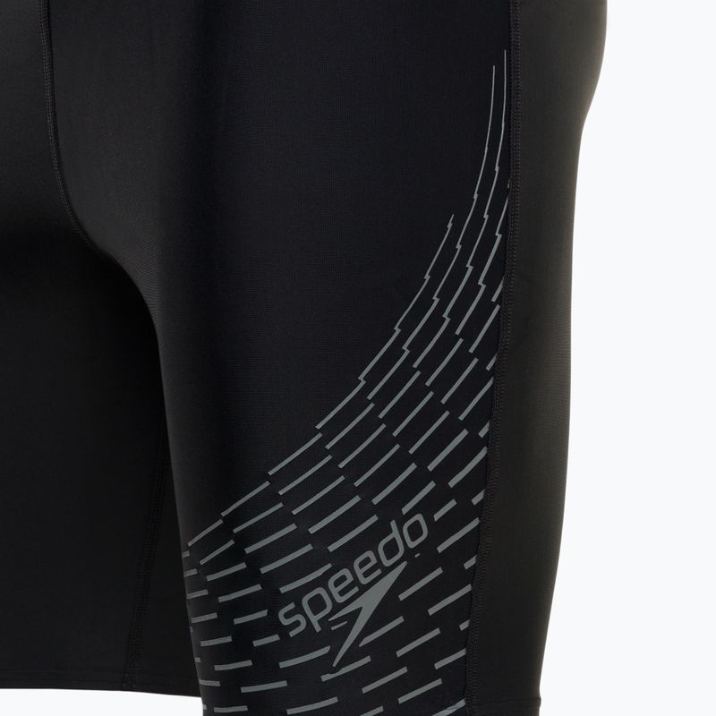 Herren Speedo Medley Logo Schwimmen Jammer schwarz 8-12411 3