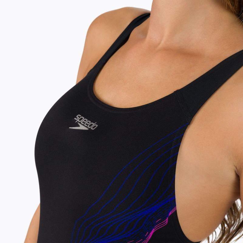Speedo Placement Recordbreaker Damen Badeanzug einteilig schwarz 68-09015G634 12