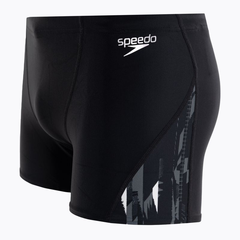 Herren Speedo Allover V-Cut Schwimm-Boxershorts schwarz 68-113669177 3