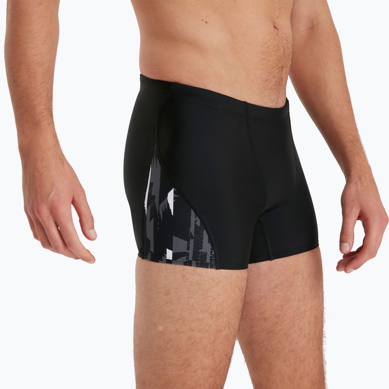 Herren Speedo Allover V-Cut Schwimm-Boxershorts schwarz 68-113669177 6