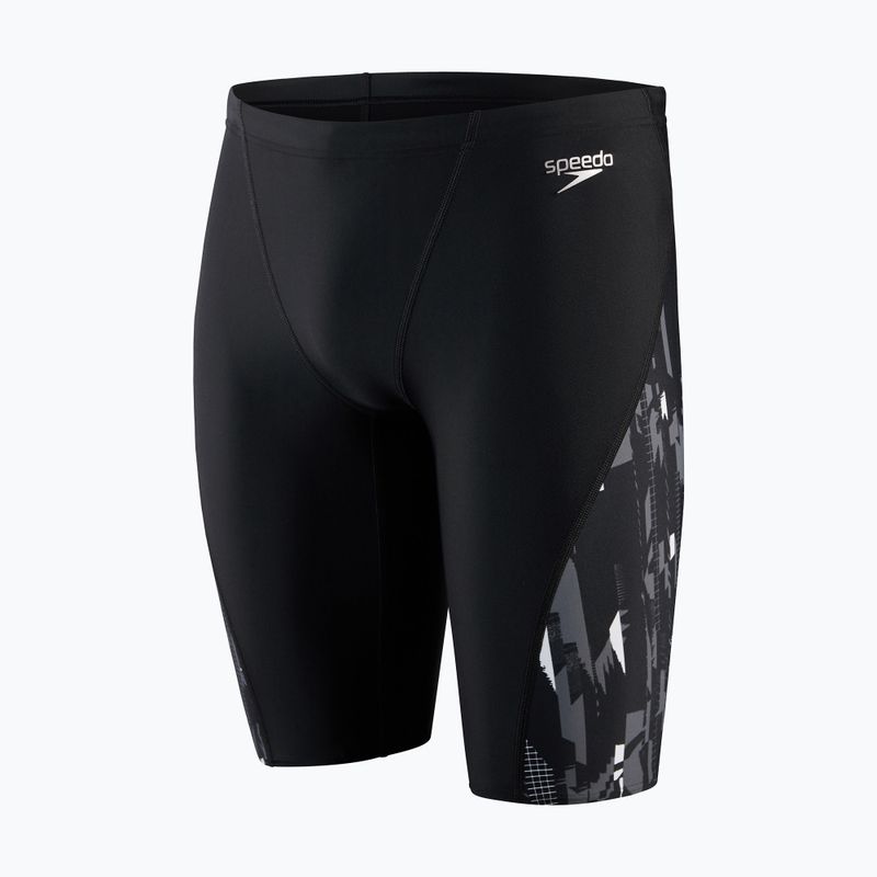 Herren Speedo Allover V-Cut schwimmen Jammer schwarz 68-113679177