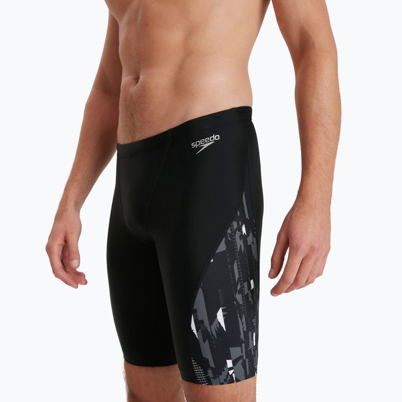 Herren Speedo Allover V-Cut schwimmen Jammer schwarz 68-113679177 2