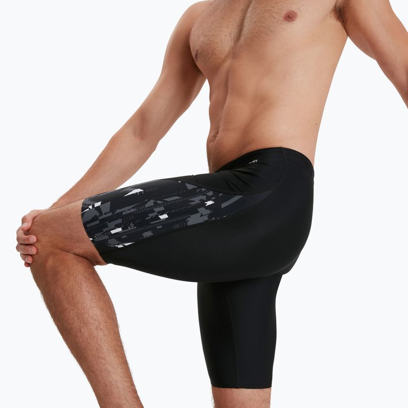 Herren Speedo Allover V-Cut schwimmen Jammer schwarz 68-113679177 3