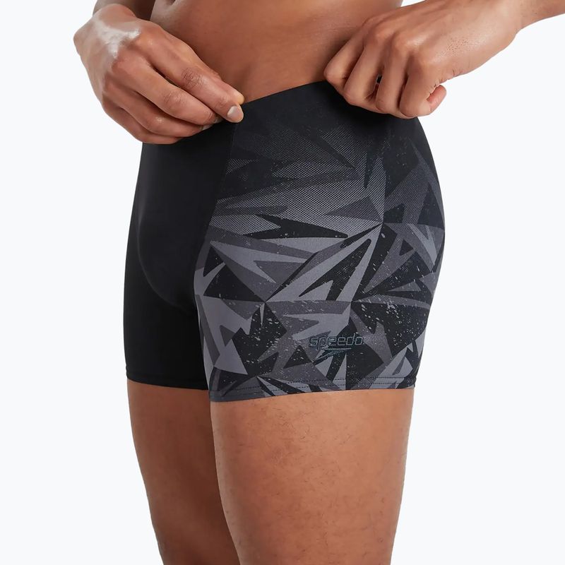 Herren Speedo Hyper Boom Placement V-Cut Schwimm-Boxershorts schwarz 68-097349023 6