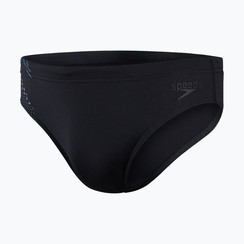 Herren Speedo Tech Panel 7cm Brief Badeslip schwarz 68-09739G689 4