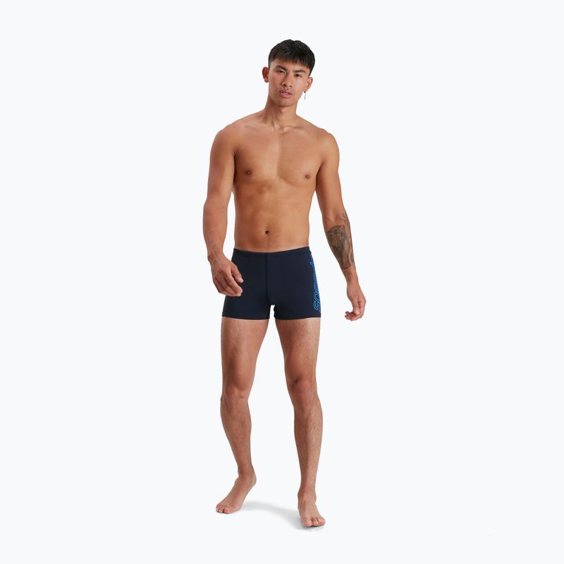 Herren Speedo Boom Logo Platzierung schwimmen Boxershorts navy blau 68-12417F436 6