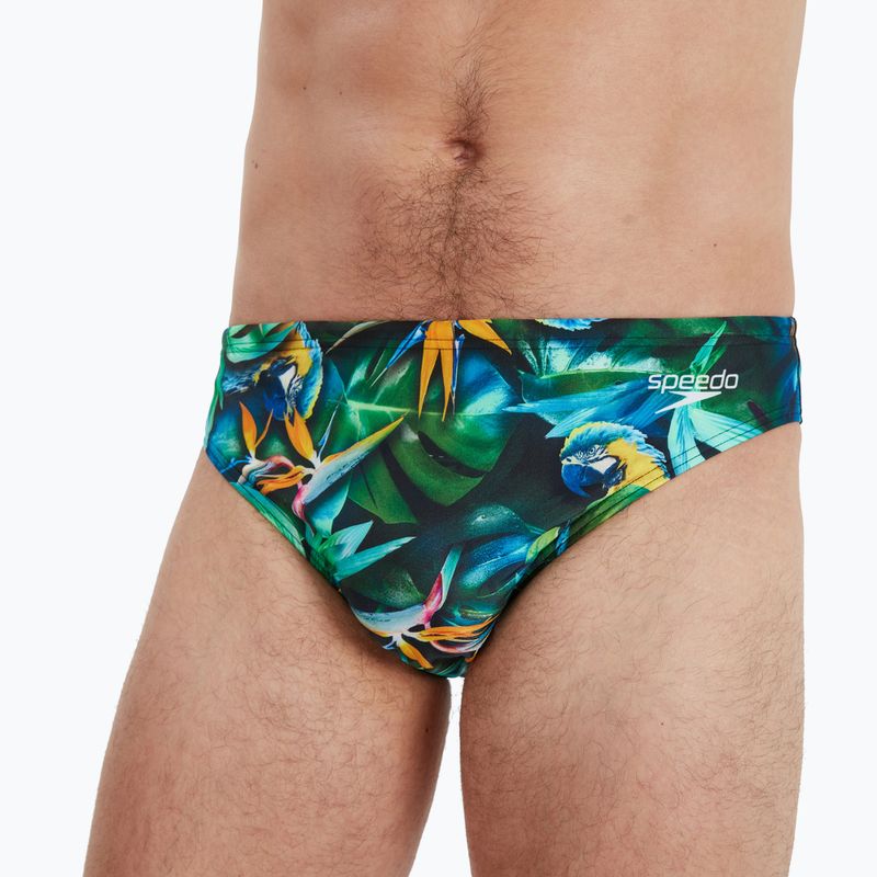 Herren Speedo Escape 5cm Brief Schwimmslip grün 68-13452G676 2