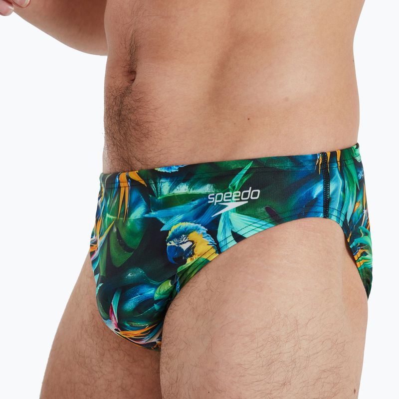 Herren Speedo Escape 5cm Brief Schwimmslip grün 68-13452G676 3