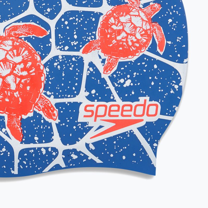 Badekappe Kinder Speedo Slogan Print blau 68-8386 4