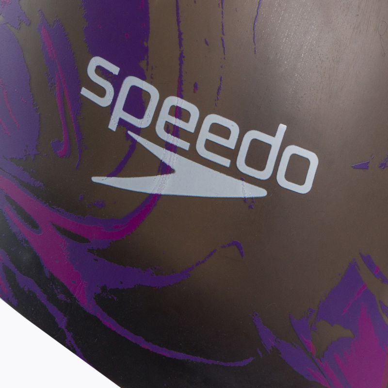 Badekappe Speedo Long Hair Printed schwarz-violett 68-1136 3