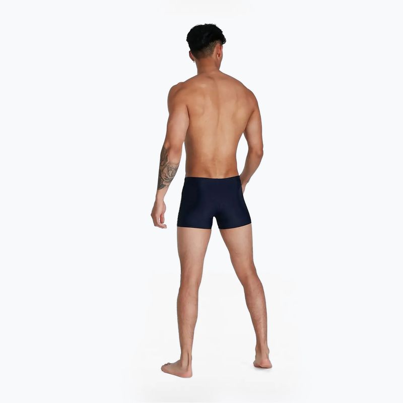 Badehose boxer Herren Speedo Medley Logo Aquashort dunkelblau 68-11354 6